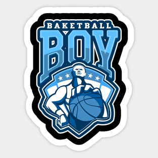 Basketball Boy Sticker